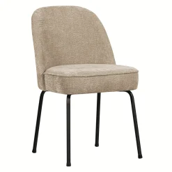 WOOOD Chenille Eetkamerstoelen|Beige Eetkamerstoelen|Eetkamerstoel Vogue Chenille, kleur Zand