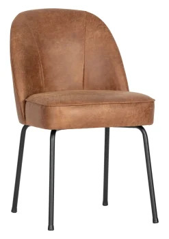 WOOOD Eetkamerstoelen Met Leer Of Kunstleer|Eetkamerstoelen Zonder Armleuning|Eetkamerstoel Vogue Eco-leder