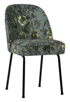 WOOOD Eetkamerstoelen Velvet / Fluweel|Eetkamerstoelen Zonder Armleuning|Eetkamerstoel Vogue Poppy Velvet