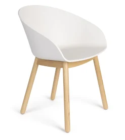 Zuiver Eetkamerstoelen Met Armleuning|Eetkamerstoel Void Eiken en gerecycled PP