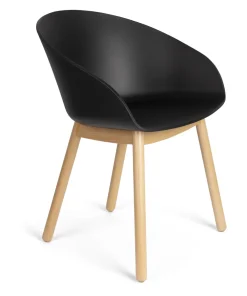 Zuiver Eetkamerstoelen Met Armleuning|Eetkamerstoel Void Eiken en gerecycled PP