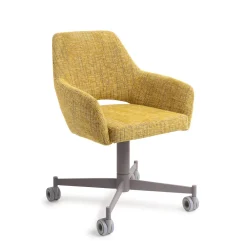 Jesper Home Beige Eetkamerstoelen|Eetkamerstoelen Met Armleuning|Eetkamerstoel Yanai Caster Grey