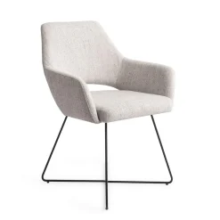 Jesper Home Beige Eetkamerstoelen|Eetkamerstoelen Met Armleuning|Eetkamerstoel Yanai Cross Black