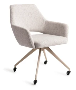 Jesper Home Beige Eetkamerstoelen|Eetkamerstoelen Met Armleuning|Eetkamerstoel Yanai Glide Beige