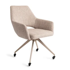 Jesper Home Beige Eetkamerstoelen|Eetkamerstoelen Met Armleuning|Eetkamerstoel Yanai Glide Beige