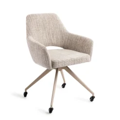 Jesper Home Beige Eetkamerstoelen|Eetkamerstoelen Met Armleuning|Eetkamerstoel Yanai Glide Beige