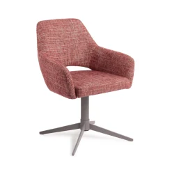 Jesper Home Beige Eetkamerstoelen|Draaibare Eetkamerstoelen|Eetkamerstoel Yanai Quad Grey