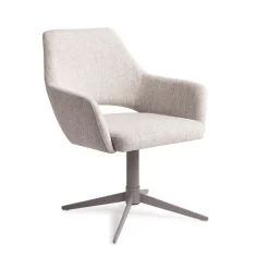 Jesper Home Beige Eetkamerstoelen|Draaibare Eetkamerstoelen|Eetkamerstoel Yanai Quad Grey