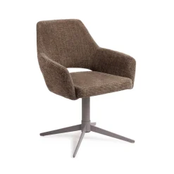 Jesper Home Beige Eetkamerstoelen|Draaibare Eetkamerstoelen|Eetkamerstoel Yanai Quad Grey