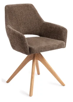 Jesper Home Beige Eetkamerstoelen|Draaibare Eetkamerstoelen|Eetkamerstoel Yanai Revolve Oak Natural