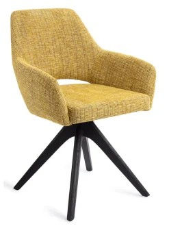 Jesper Home Beige Eetkamerstoelen|Draaibare Eetkamerstoelen|Eetkamerstoel Yanai Revolve Oak Black