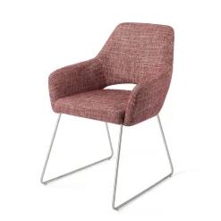 Jesper Home Beige Eetkamerstoelen|Eetkamerstoelen Met Armleuning|Eetkamerstoel Yanai Slide Steel