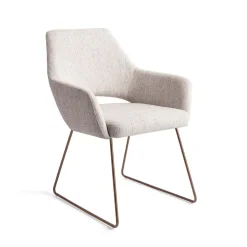 Jesper Home Beige Eetkamerstoelen|Eetkamerstoelen Met Armleuning|Eetkamerstoel Yanai Slide Rose Gold