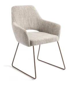 Jesper Home Beige Eetkamerstoelen|Eetkamerstoelen Met Armleuning|Eetkamerstoel Yanai Slide Rose Gold
