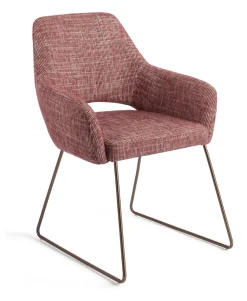 Jesper Home Beige Eetkamerstoelen|Eetkamerstoelen Met Armleuning|Eetkamerstoel Yanai Slide Rose Gold