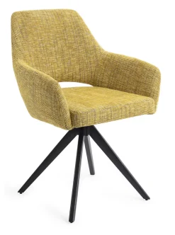 Jesper Home Beige Eetkamerstoelen|Draaibare Eetkamerstoelen|Eetkamerstoel Yanai Turn Black, Draaibaar