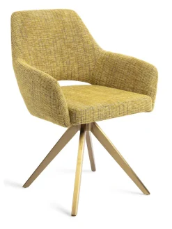 Jesper Home Beige Eetkamerstoelen|Draaibare Eetkamerstoelen|Eetkamerstoel Yanai Turn Gold, Draaibaar