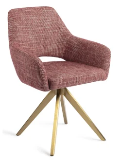 Jesper Home Beige Eetkamerstoelen|Draaibare Eetkamerstoelen|Eetkamerstoel Yanai Turn Gold, Draaibaar