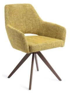 Jesper Home Beige Eetkamerstoelen|Draaibare Eetkamerstoelen|Eetkamerstoel Yanai Turn Brown