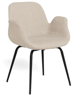 Bendt Beige Eetkamerstoelen|Eetkamerstoelen Met Armleuning|Eetkamerstoel Yonathan Structuurstof, kleur Zand