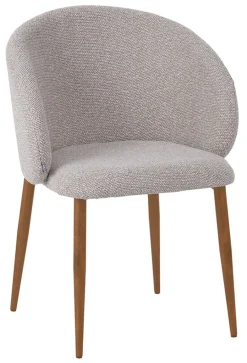 LABEL51 Eetkamerstoelen Bouclé / Teddy|Eetkamerstoelen Zonder Armleuning|Eetkamerstoel Yuki Bouclé