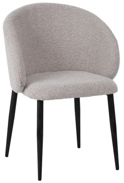 LABEL51 Eetkamerstoelen Bouclé / Teddy|Eetkamerstoelen Zonder Armleuning|Eetkamerstoel Yuki Bouclé