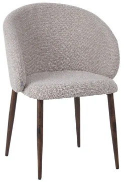 LABEL51 Eetkamerstoelen Bouclé / Teddy|Eetkamerstoelen Zonder Armleuning|Eetkamerstoel Yuki Bouclé