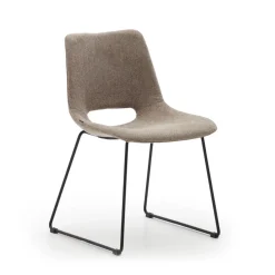 Kave Home Beige Eetkamerstoelen|Eetkamerstoelen Zonder Armleuning|Eetkamerstoel Zahara