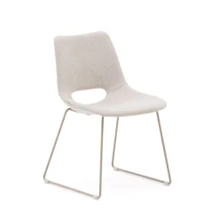Kave Home Beige Eetkamerstoelen|Eetkamerstoelen Zonder Armleuning|Eetkamerstoel Zahara kleur Beige