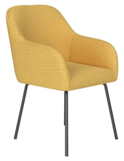 ZILT Eetkamerstoelen Met Armleuning|Eetkamerstoel Zakary Geweven stof