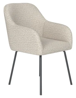 ZILT Eetkamerstoelen Met Armleuning|Eetkamerstoel Zakary Geweven stof