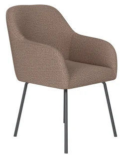 ZILT Eetkamerstoelen Met Armleuning|Eetkamerstoel Zakary Geweven stof