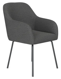 ZILT Eetkamerstoelen Met Armleuning|Eetkamerstoel Zakary Geweven stof