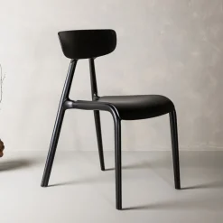 Nohr Beige Eetkamerstoelen|Eetkamerstoelen Zonder Armleuning|Eetkamerstoel Ziyad Kunststof