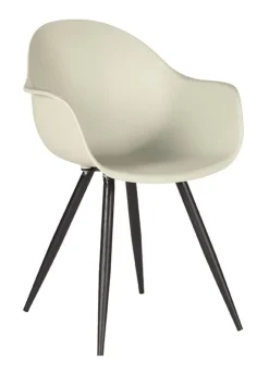 LABEL51 Terrasstoelen|Beige Eetkamerstoelen|Eetkamerstoel/Tuinstoel Luca PP