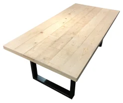 Artistiq Living Rechte Eettafel|Eettafel Alieke Met zwarte U-poot, Mangohout