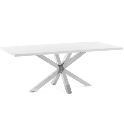 Kave Home Rechte Eettafel|Eettafel Argo 160 x 100cm, kleur Wit