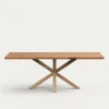 Kave Home Rechte Eettafel|Eettafel Argo Acaciahout, 220 x 100cm, kleur Naturel