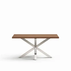 Kave Home Rechte Eettafel|Eettafel Argo Verouderd Eikenfineer, 160 x 90cm