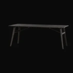 Tower Living Rechte Eettafel|Eettafel Aura Acaciahout, kleur Espresso