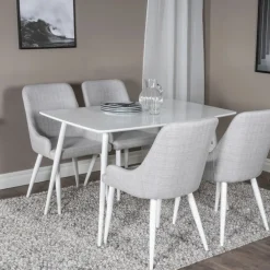 Nohr Rechte Eettafel|Eettafel Austina MDF, kleur Wit