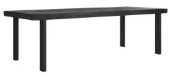 DTP Home Rechte Eettafel|Eettafel Beam Teakhout, kleur Zwart