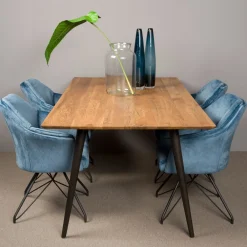 Tower Living Rechte Eettafel|Eettafel Bresso Eiken Hout