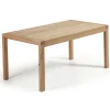 Kave Home Uitschuifbare Eettafel|Rechte Eettafel|Eettafel Briva Eiken Naturel, 200 - 280 x 100cm