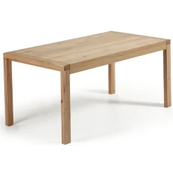 Kave Home Uitschuifbare Eettafel|Rechte Eettafel|Eettafel Briva Eiken Naturel, 200 - 280 x 100cm