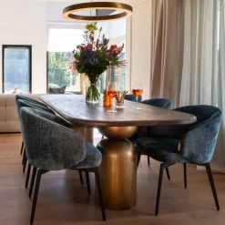 Richmond Interiors Ovale Eettafel|Eettafel Cavo Acaciahout, 230 x 100cm