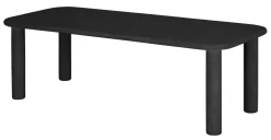 DTP Home Rechte Eettafel|Eettafel Clio Betonlook, kleur Zwart