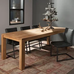 Tower Living Rechte Eettafel|Eettafel Corona (Losari) Teak