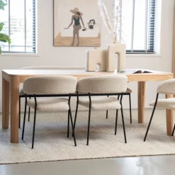 Eleonora Rechte Eettafel|Eettafel Harvey Eikenhout Naturel