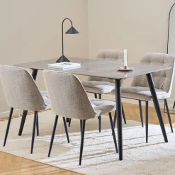 Bendt Rechte Eettafel|Eettafel Ib Keramiek, 140 x 80cm